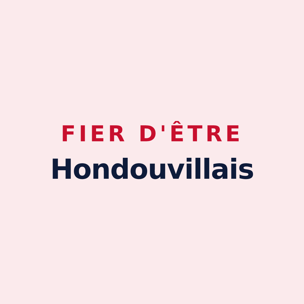 Magnet « Fier d'être Hondouvillais » — design pour Hondouville