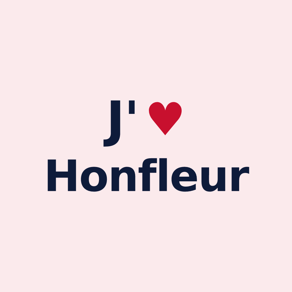 Magnet personnalisé Honfleur — design J'aime Honfleur