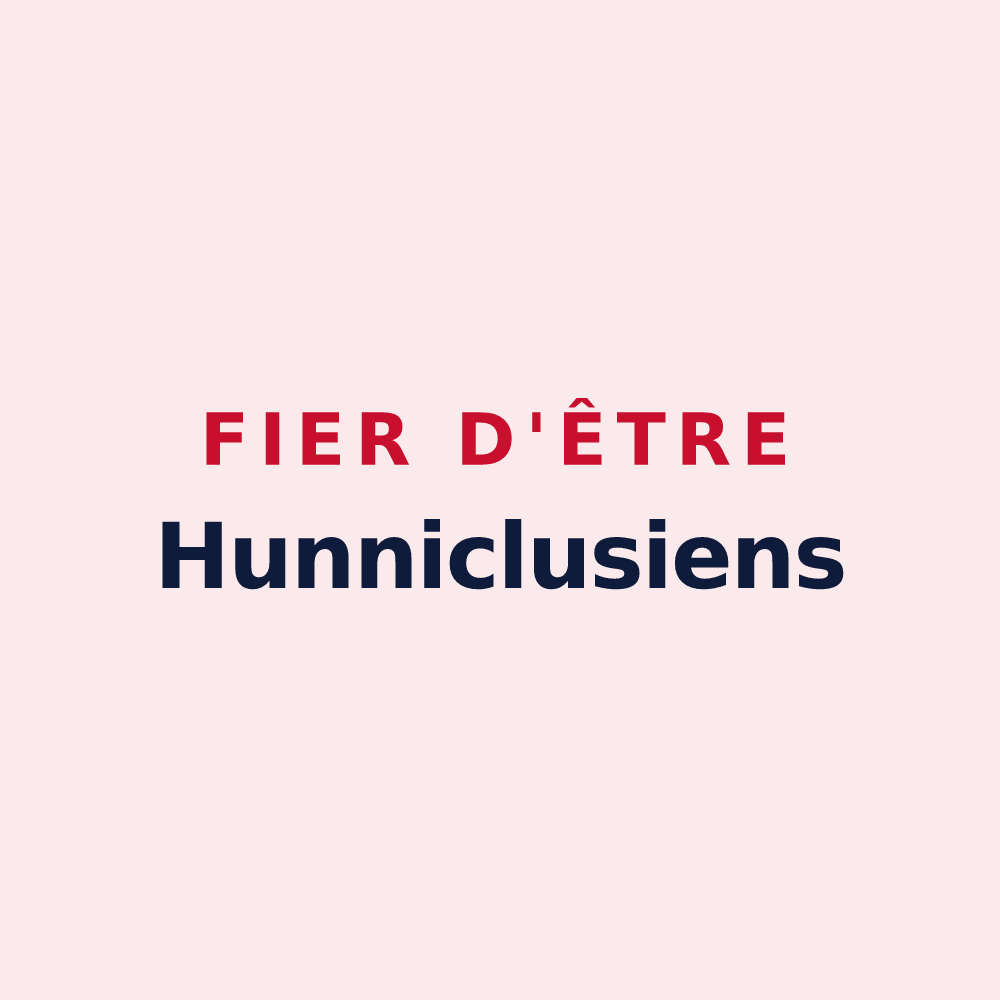 Magnet « Fier d'être Hunniclusiens » — design pour Honnechy