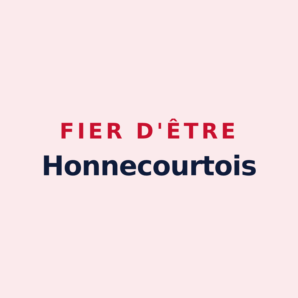 Magnet « Fier d'être Honnecourtois » — design pour Honnecourt-sur-Escaut