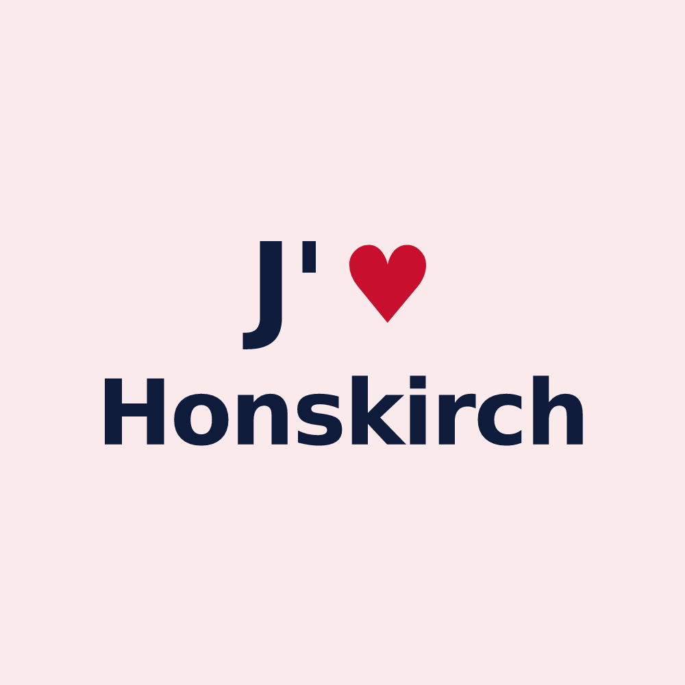 Magnet personnalisé Honskirch — design J'aime Honskirch