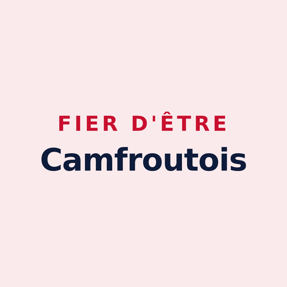 Magnet « Fier d'être Camfroutois » — design pour Hôpital-Camfrout