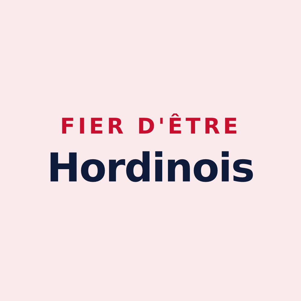 Magnet « Fier d'être Hordinois » — design pour Hordain