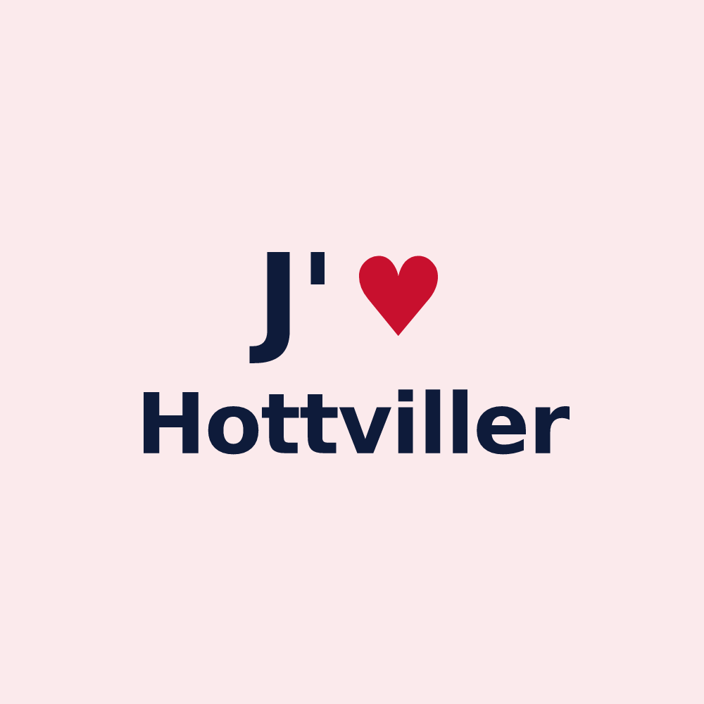 Magnet personnalisé Hottviller — design J'aime Hottviller