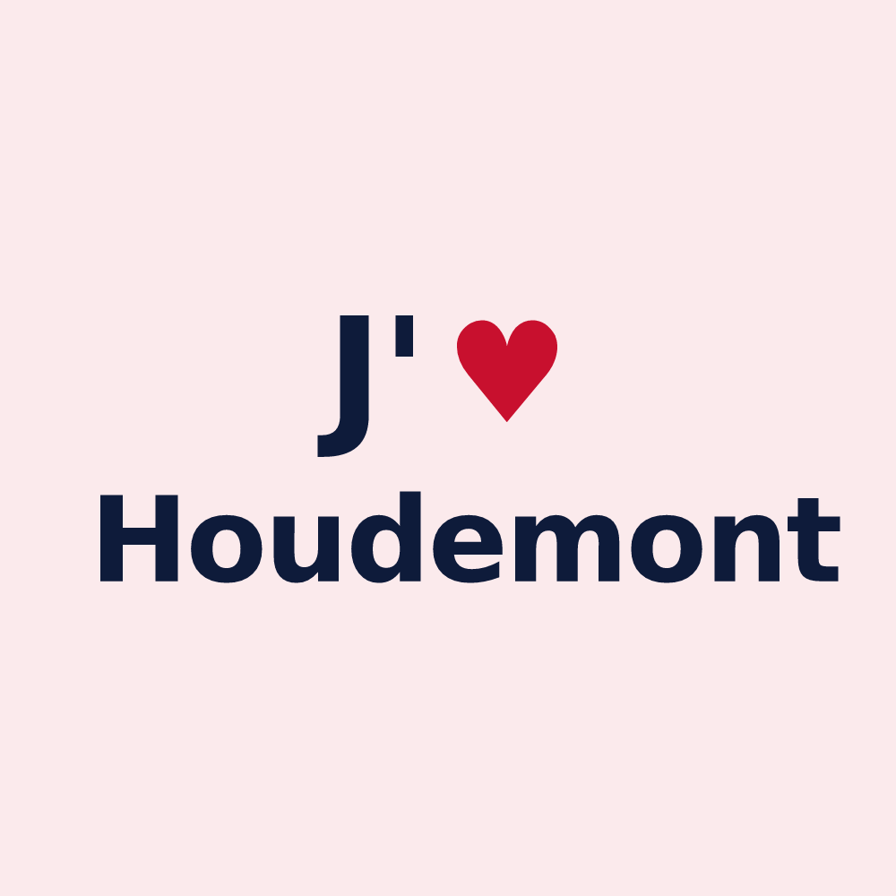 Magnet personnalisé Houdemont — design J'aime Houdemont