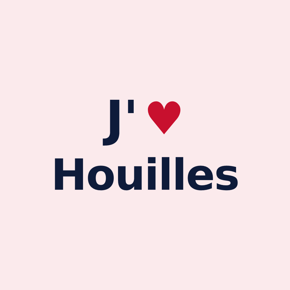 Magnet personnalisé Houilles — design J'aime Houilles