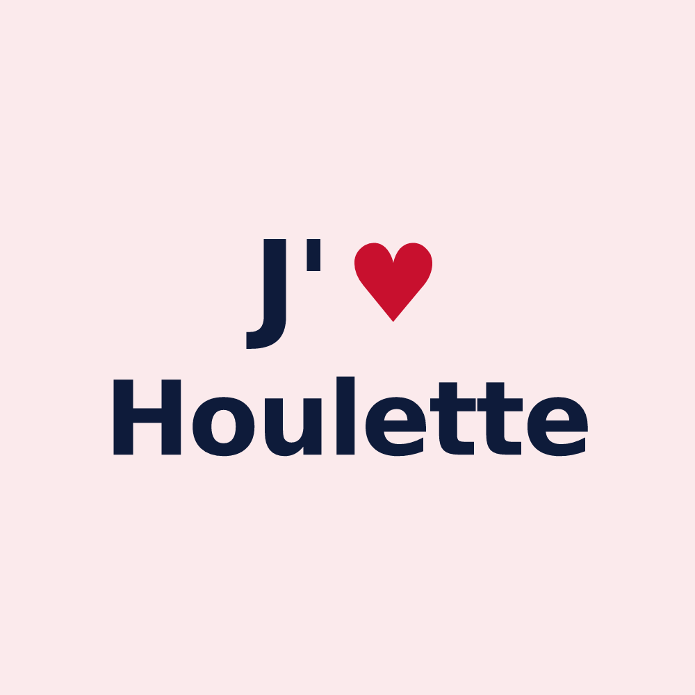 Magnet personnalisé Houlette — design J'aime Houlette