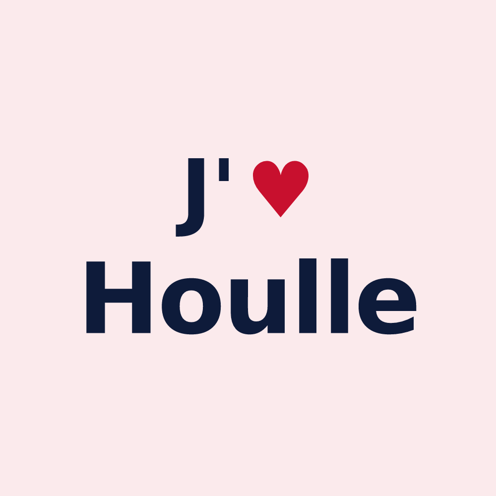 Magnet personnalisé Houlle — design J'aime Houlle