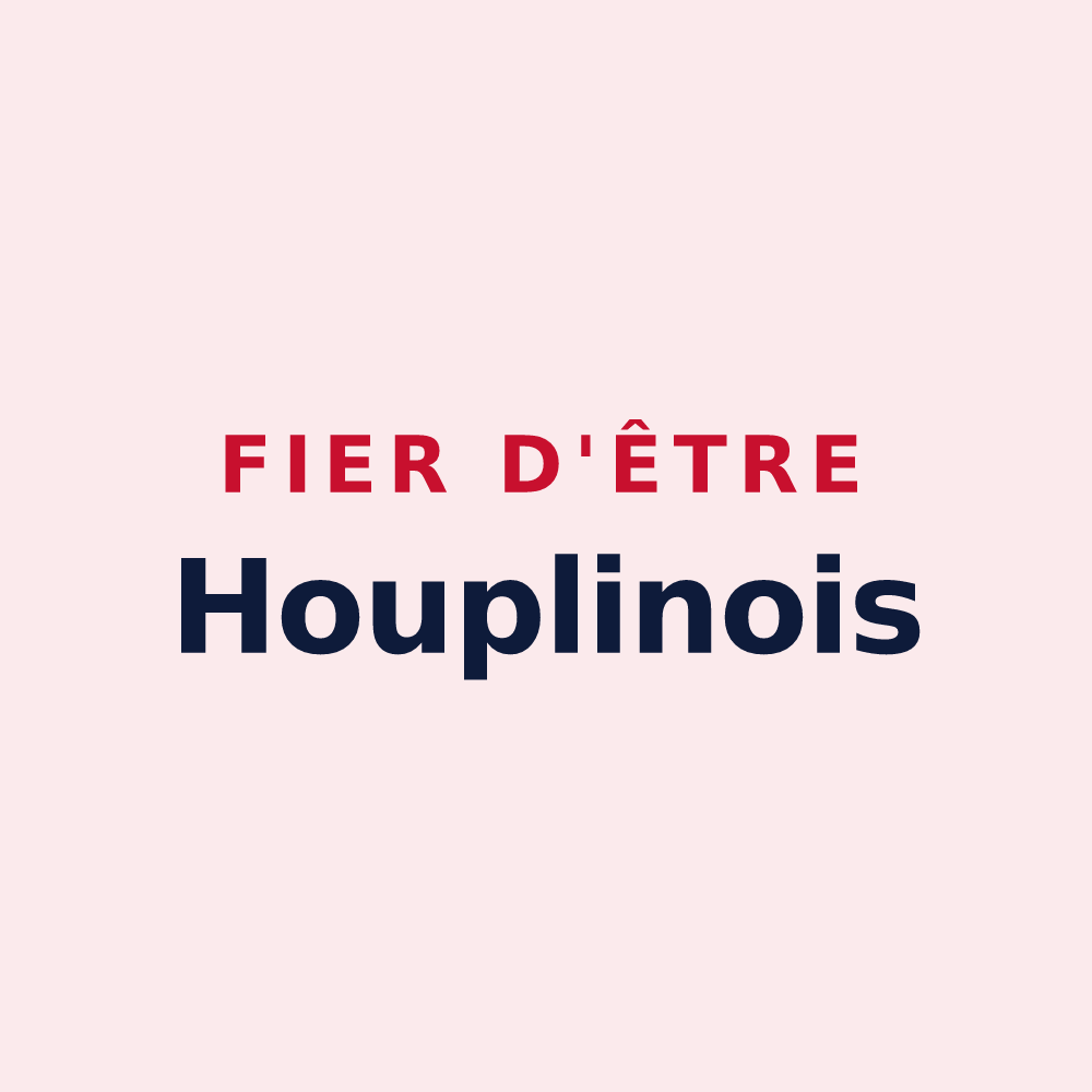 Magnet « Fier d'être Houplinois » — design pour Houplin-Ancoisne