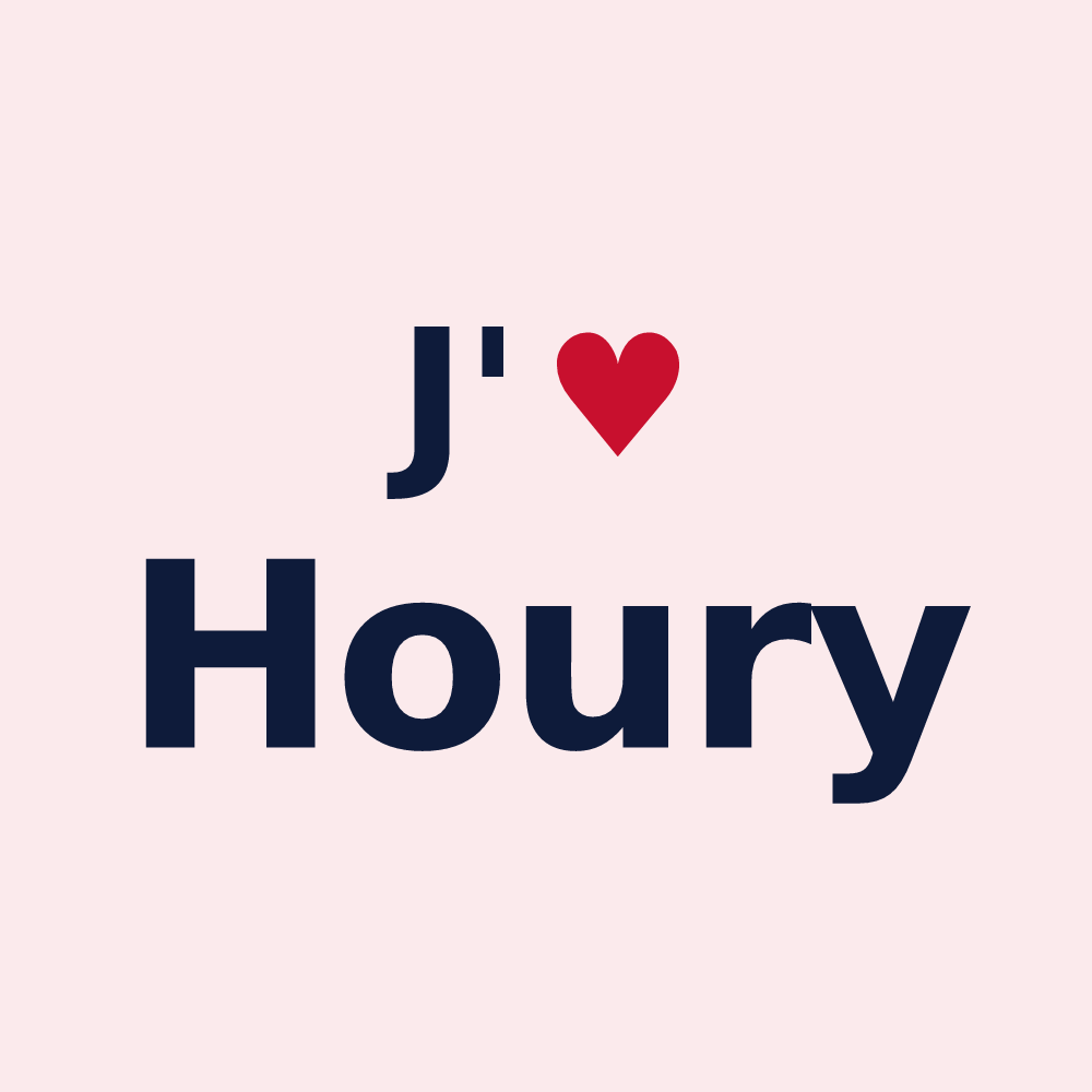 Magnet personnalisé Houry — design J'aime Houry