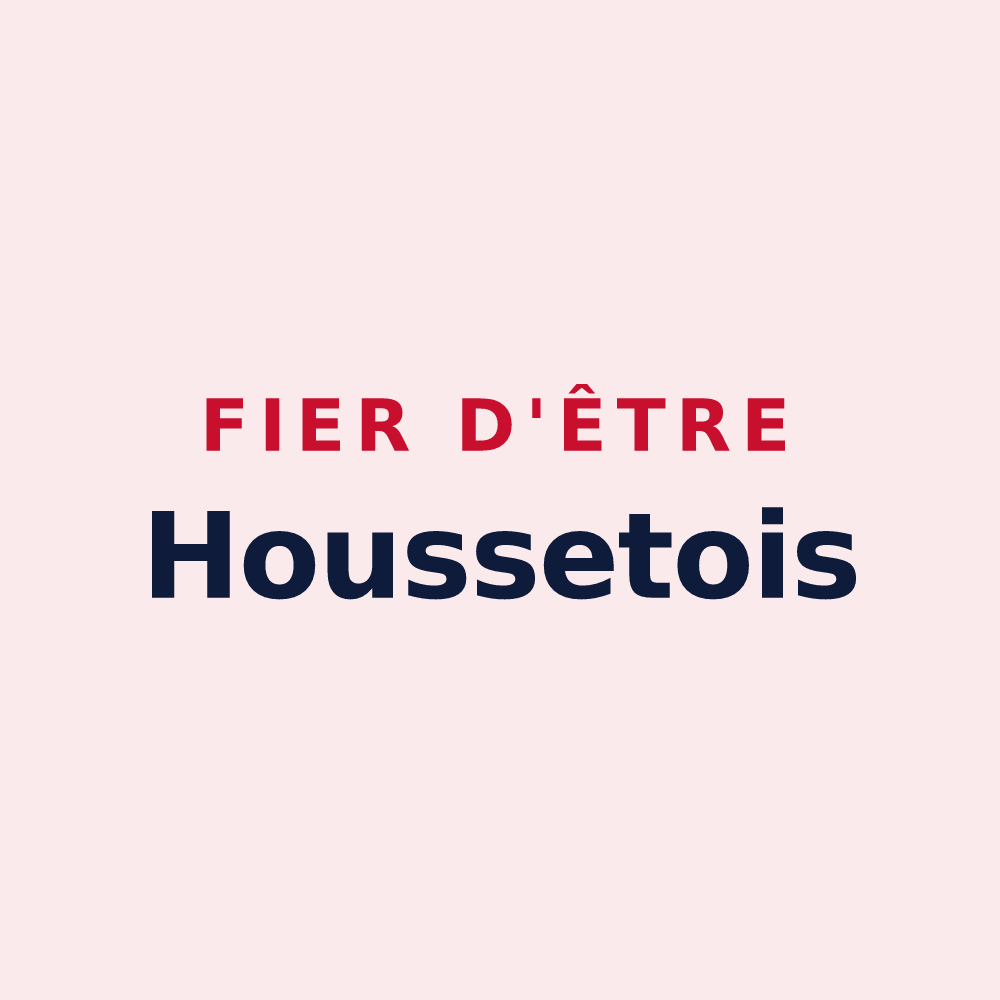 Magnet « Fier d'être Houssetois » — design pour Housset