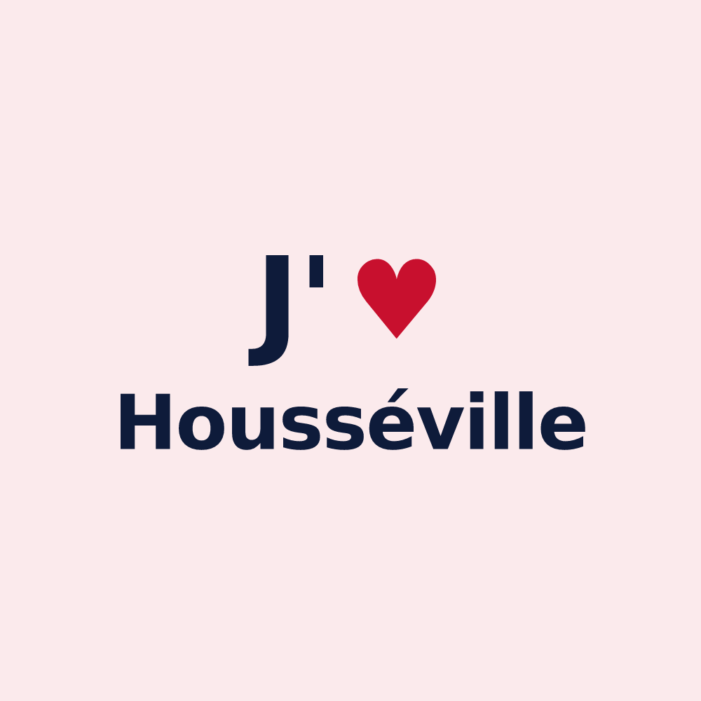 Magnet personnalisé Housséville — design J'aime Housséville