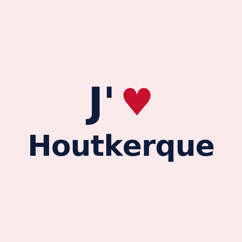 Magnet personnalisé Houtkerque — design J'aime Houtkerque