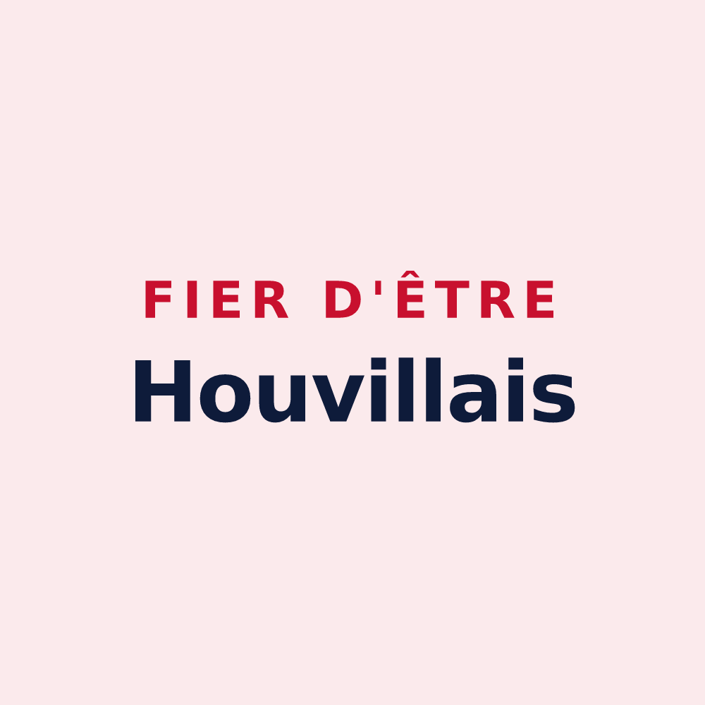 Magnet « Fier d'être Houvillais » — design pour Houville-en-Vexin