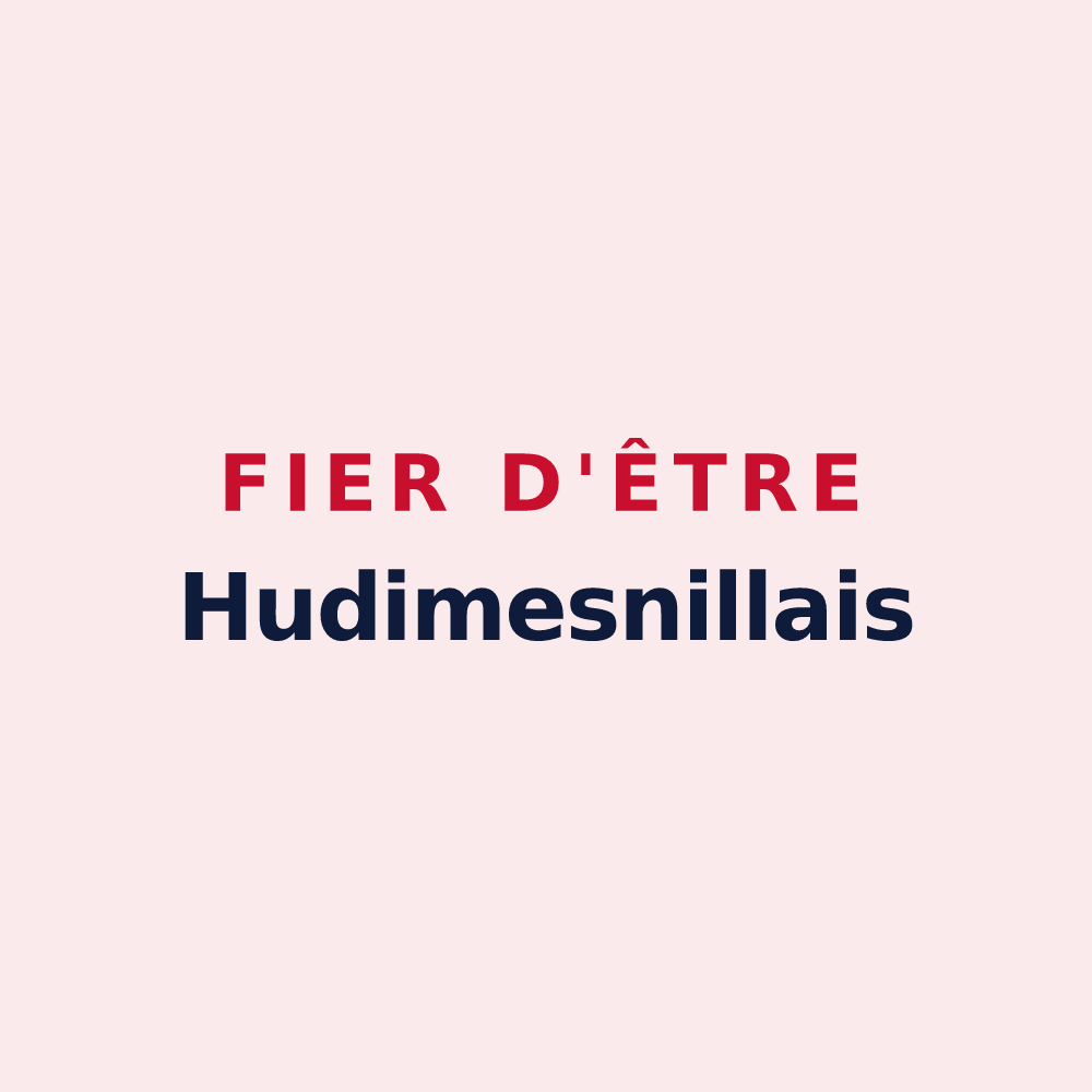 Magnet « Fier d'être Hudimesnillais » — design pour Hudimesnil