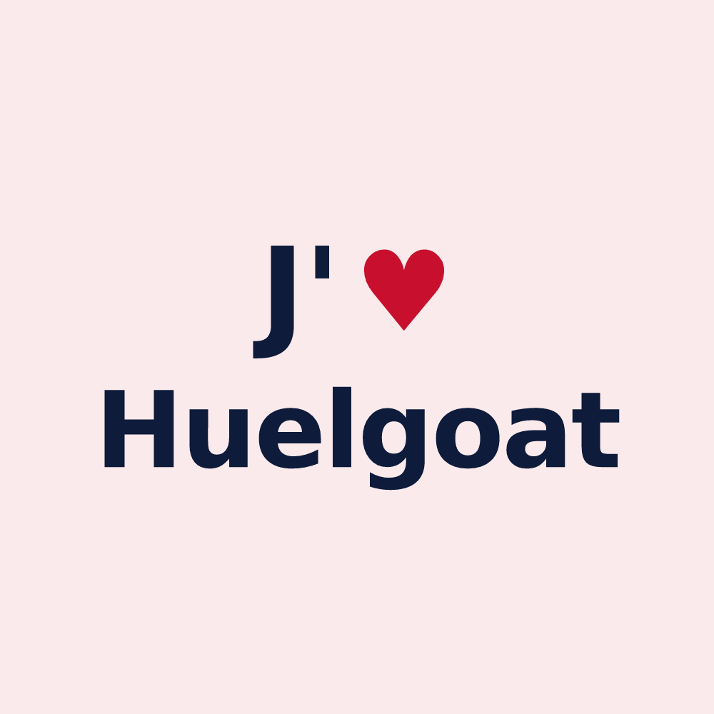 Magnet personnalisé Huelgoat — design J'aime Huelgoat