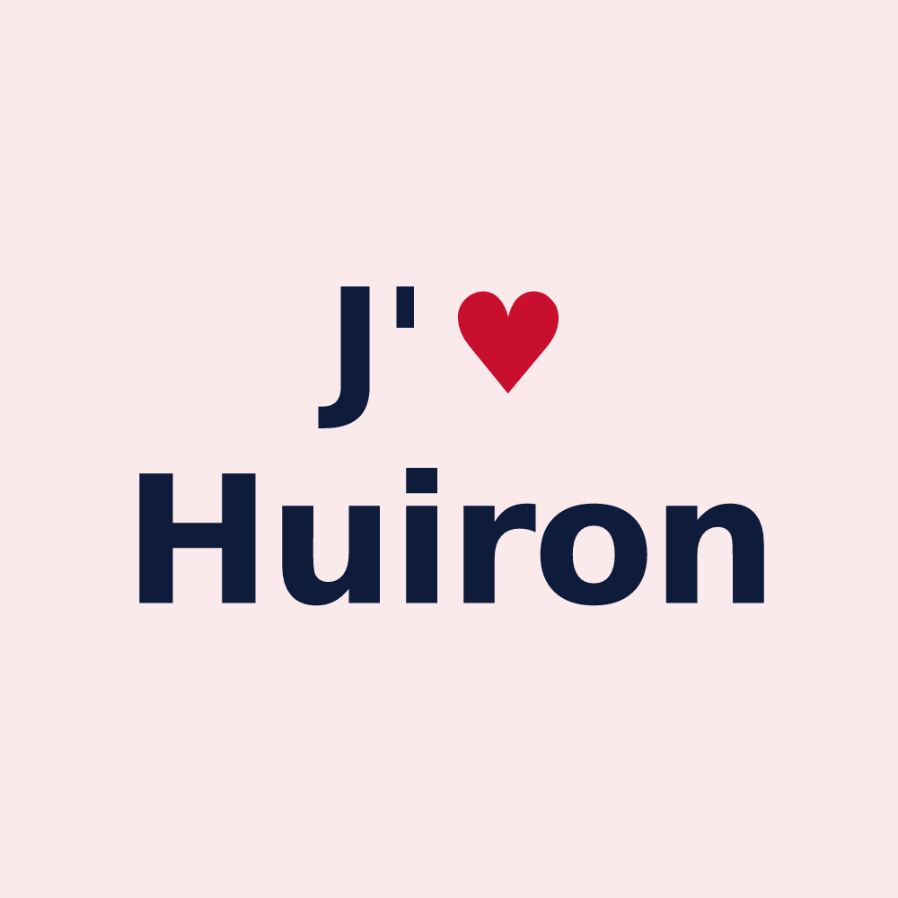 Magnet personnalisé Huiron — design J'aime Huiron