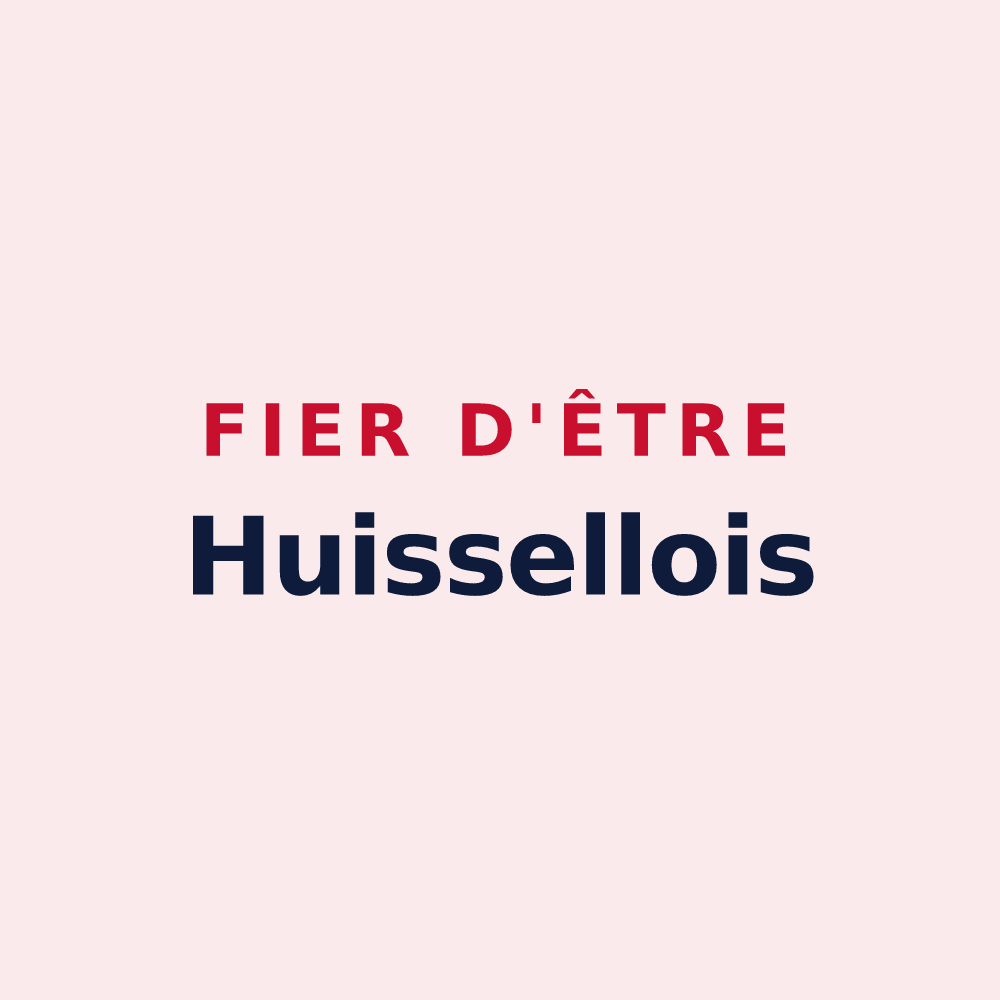 Magnet « Fier d'être Huissellois » — design pour Huisseau-sur-Cosson