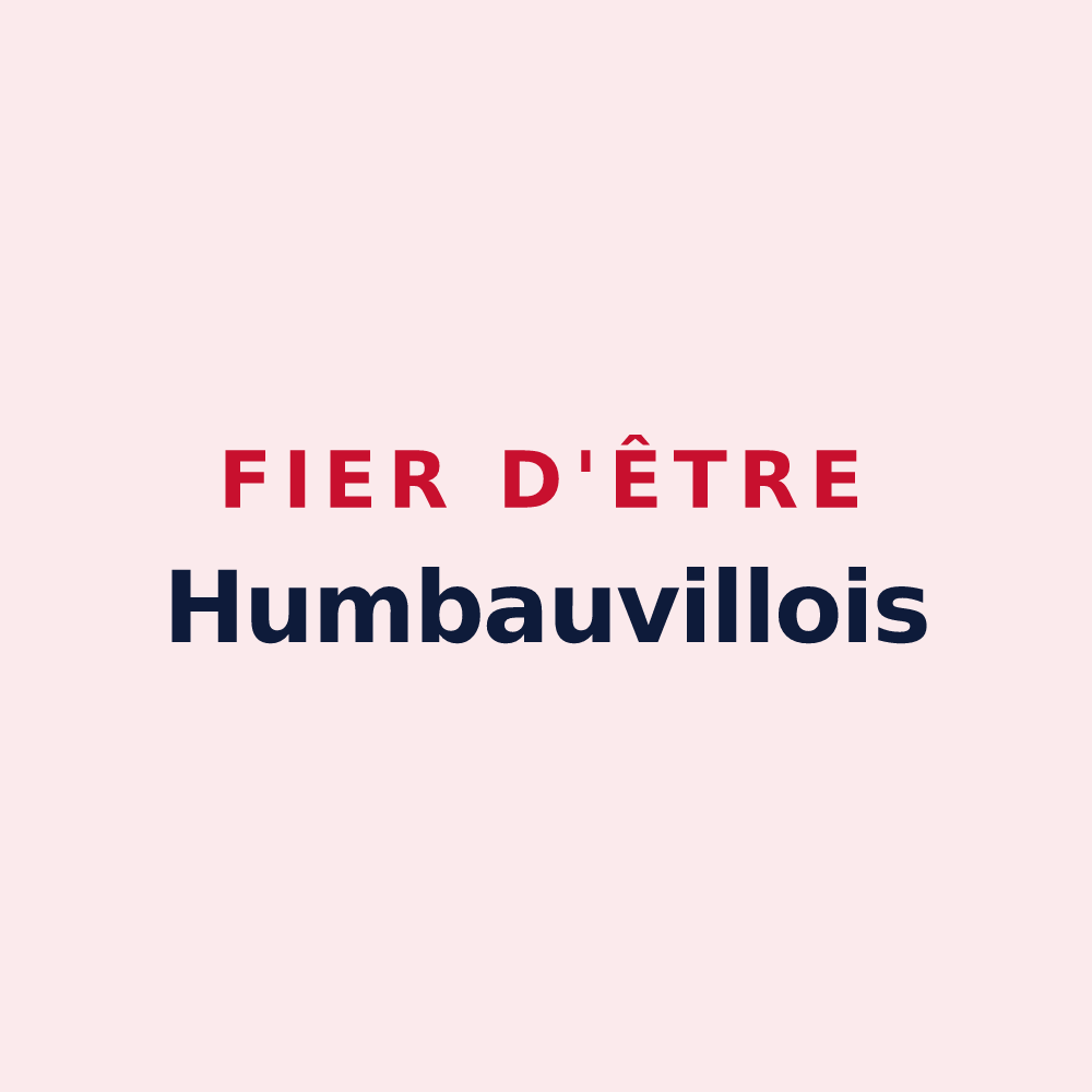 Magnet « Fier d'être Humbauvillois » — design pour Humbauville