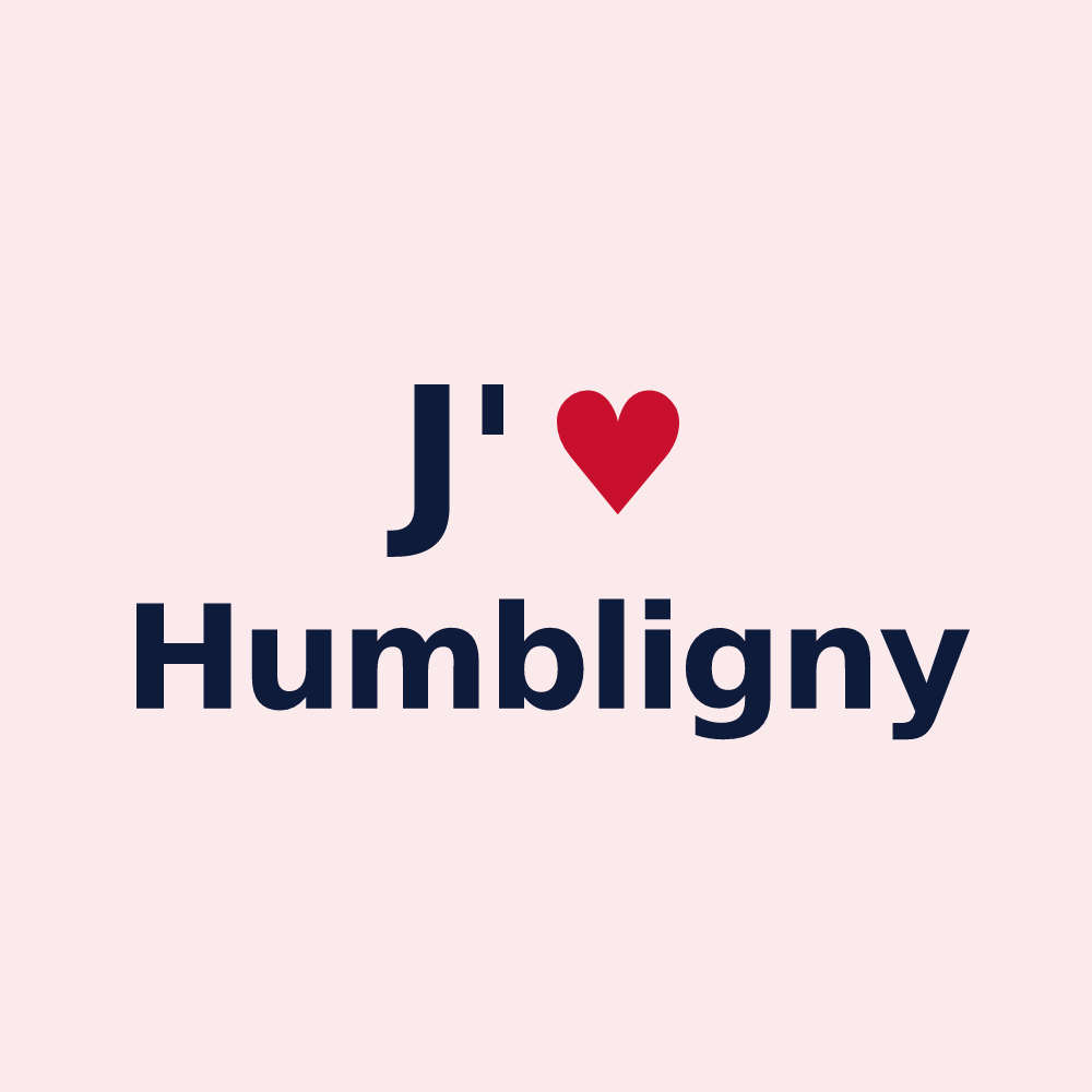 Magnet personnalisé Humbligny — design J'aime Humbligny