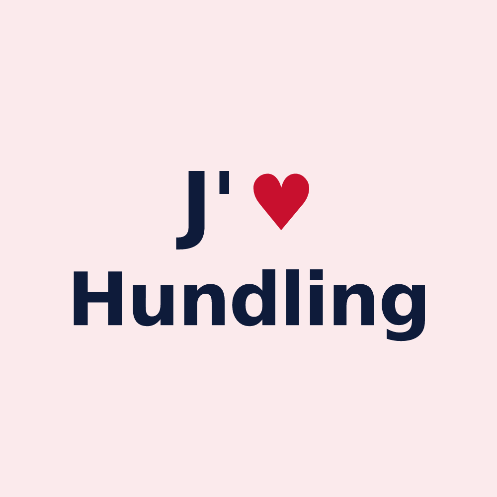 Magnet personnalisé Hundling — design J'aime Hundling