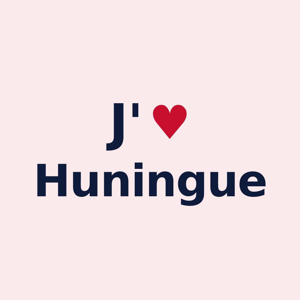 Magnet personnalisé Huningue — design J'aime Huningue