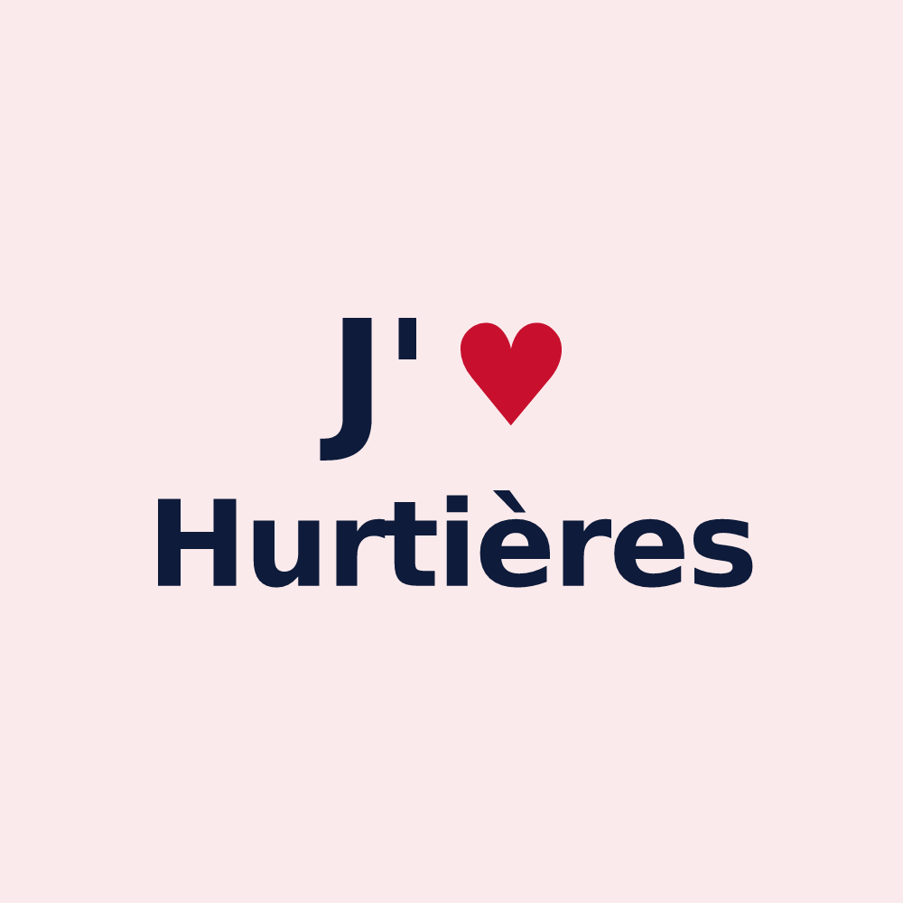 Magnet personnalisé Hurtières — design J'aime Hurtières