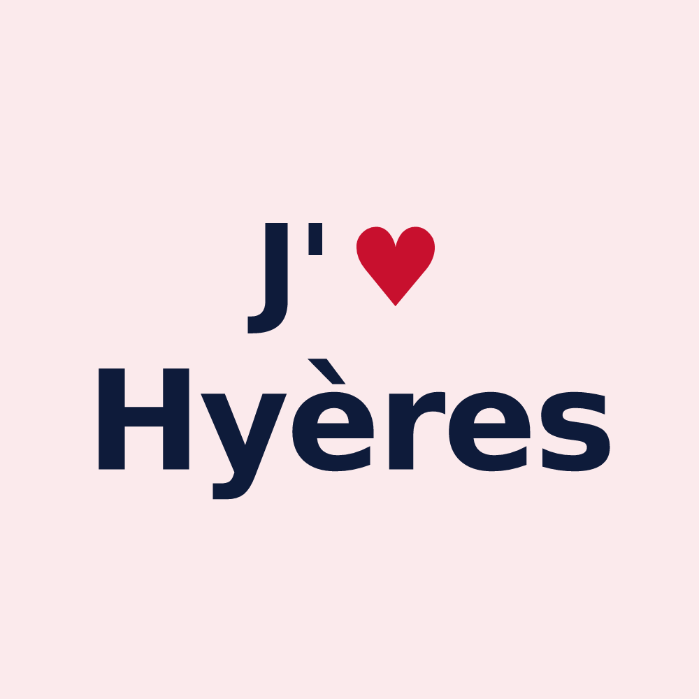 Magnet personnalisé Hyères — design J'aime Hyères