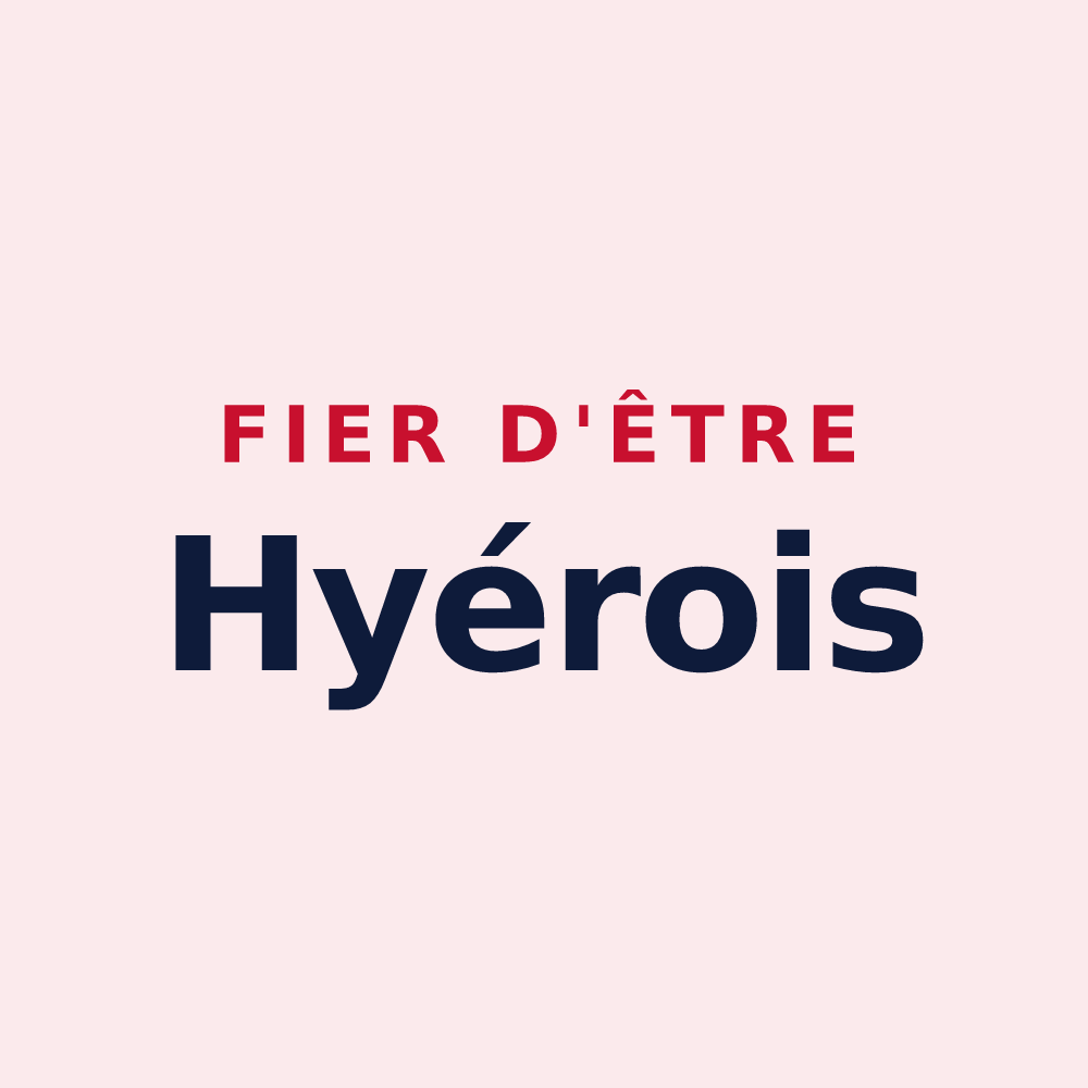 Magnet « Fier d'être Hyérois » — design pour Hyères
