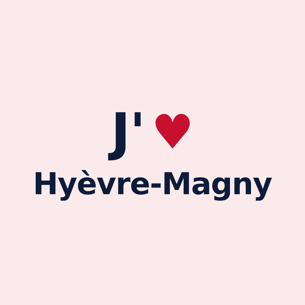 Magnet personnalisé Hyèvre-Magny — design J'aime Hyèvre-Magny