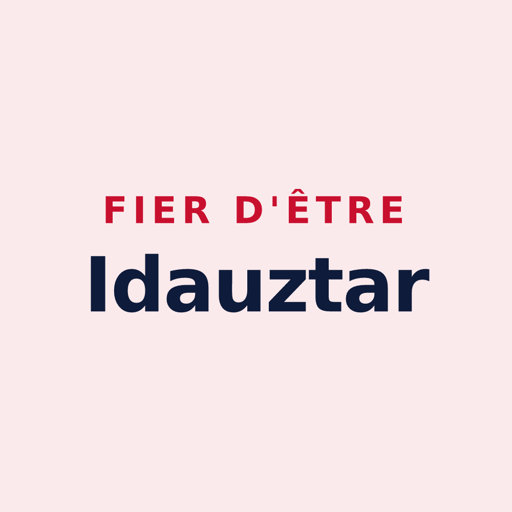 Magnet « Fier d'être Idauztar » — design pour Idaux-Mendy