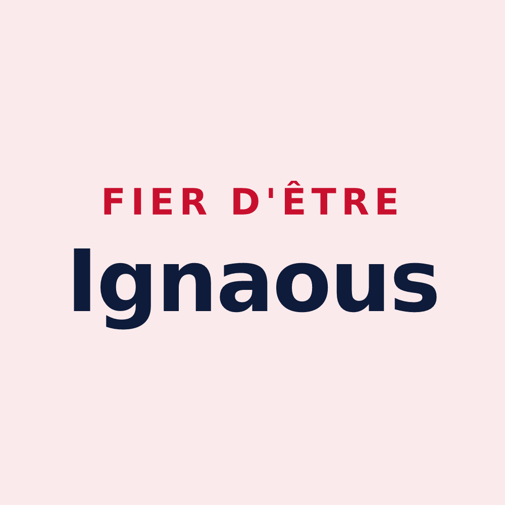 Magnet « Fier d'être Ignaous » — design pour Ignaux