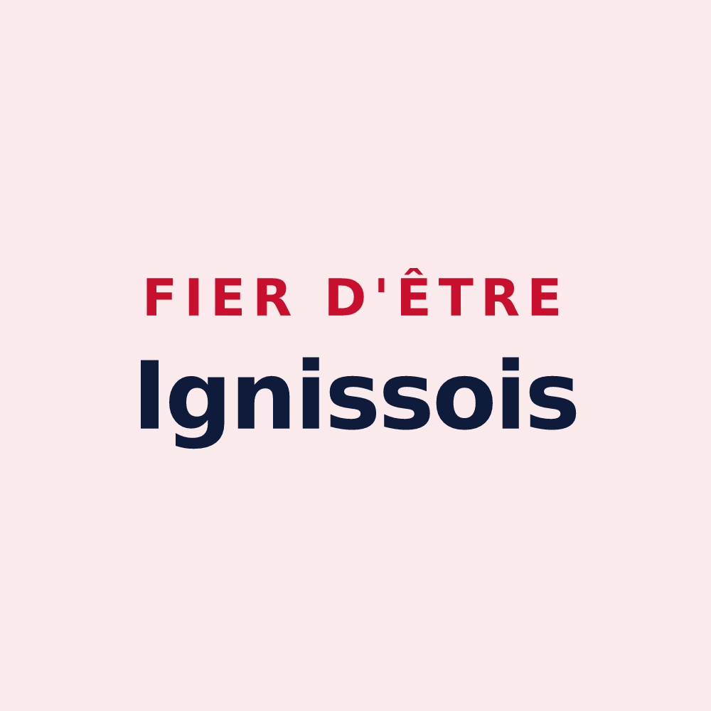 Magnet « Fier d'être Ignissois » — design pour Igny