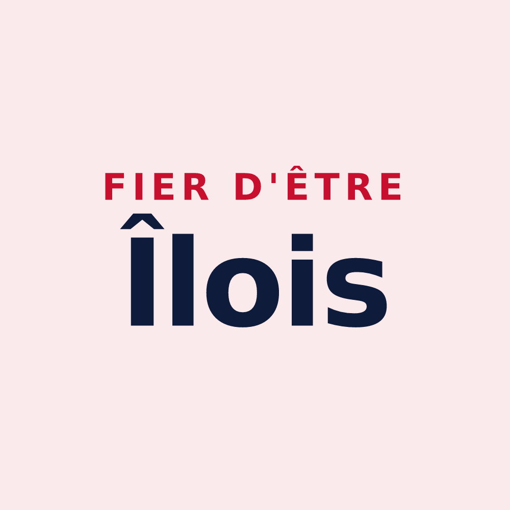 Magnet « Fier d'être Îlois » — design pour Île-aux-Moines