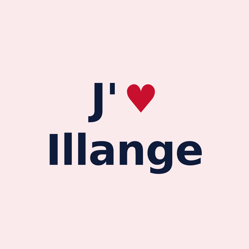 Magnet personnalisé Illange — design J'aime Illange