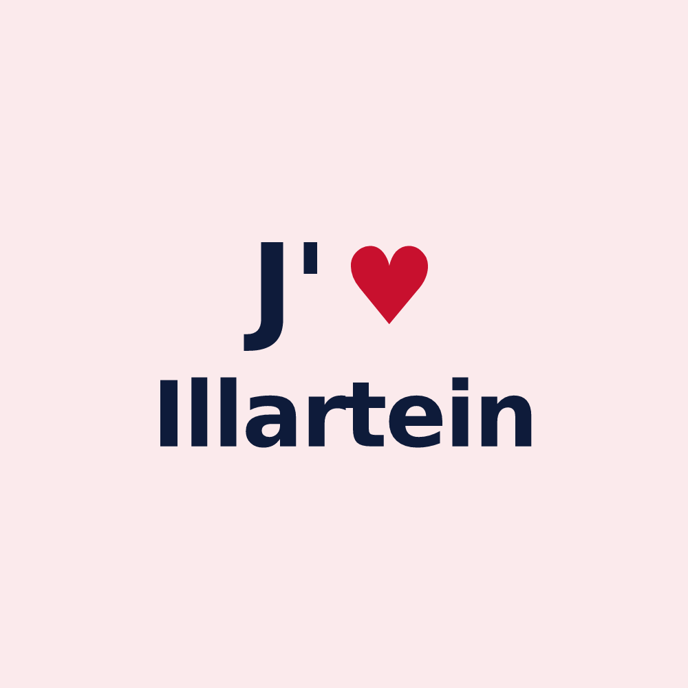 Magnet personnalisé Illartein — design J'aime Illartein