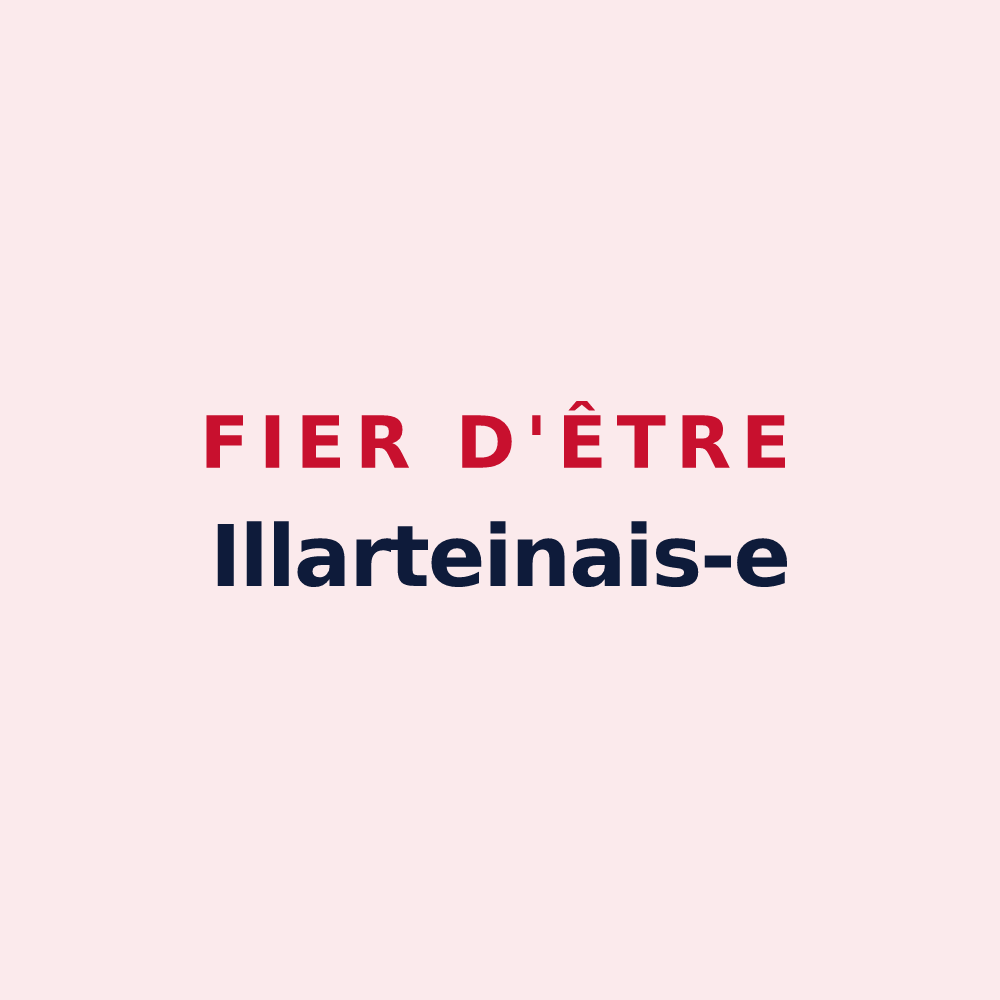 Magnet « Fier d'être Illarteinais-e » — design pour Illartein