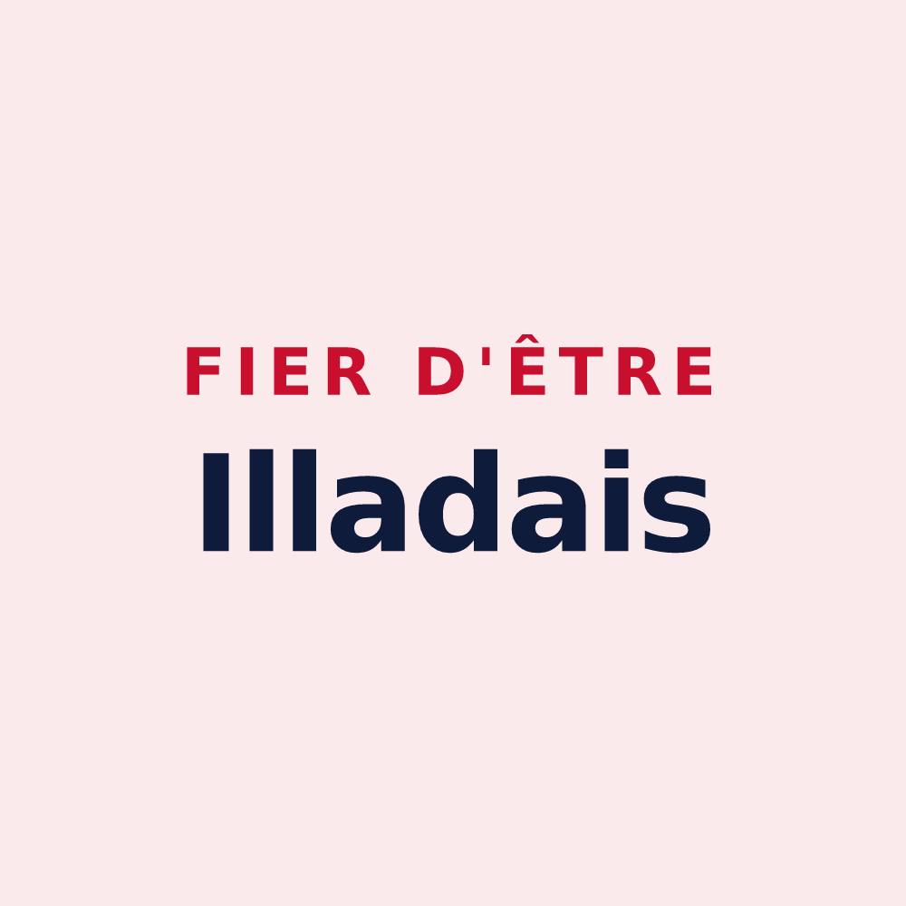 Magnet « Fier d'être Illadais » — design pour Illats