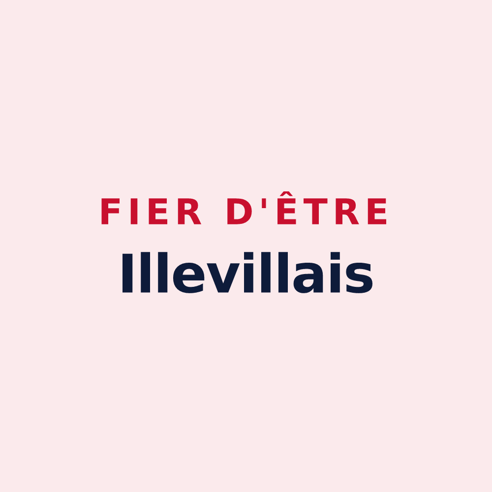 Magnet « Fier d'être Illevillais » — design pour Illeville-sur-Montfort