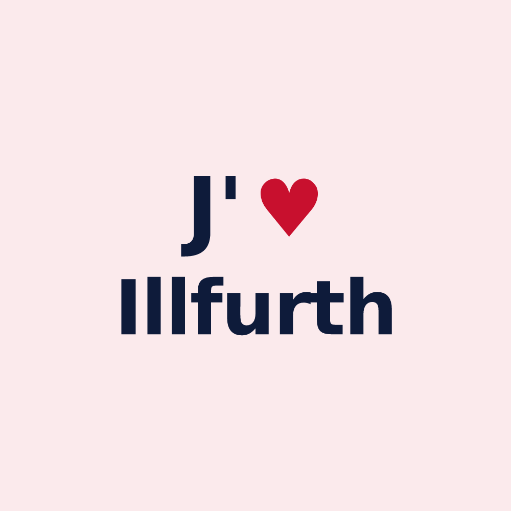 Magnet personnalisé Illfurth — design J'aime Illfurth
