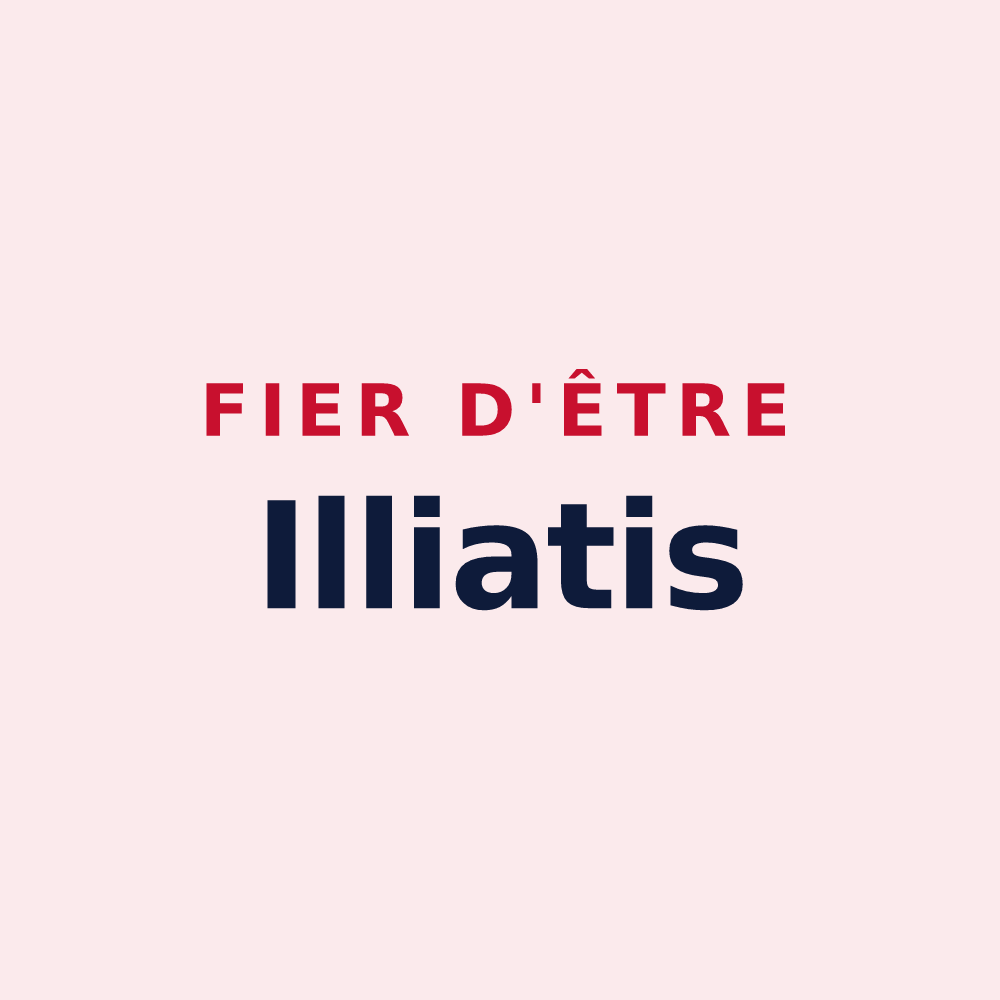 Magnet « Fier d'être Illiatis » — design pour Illiat