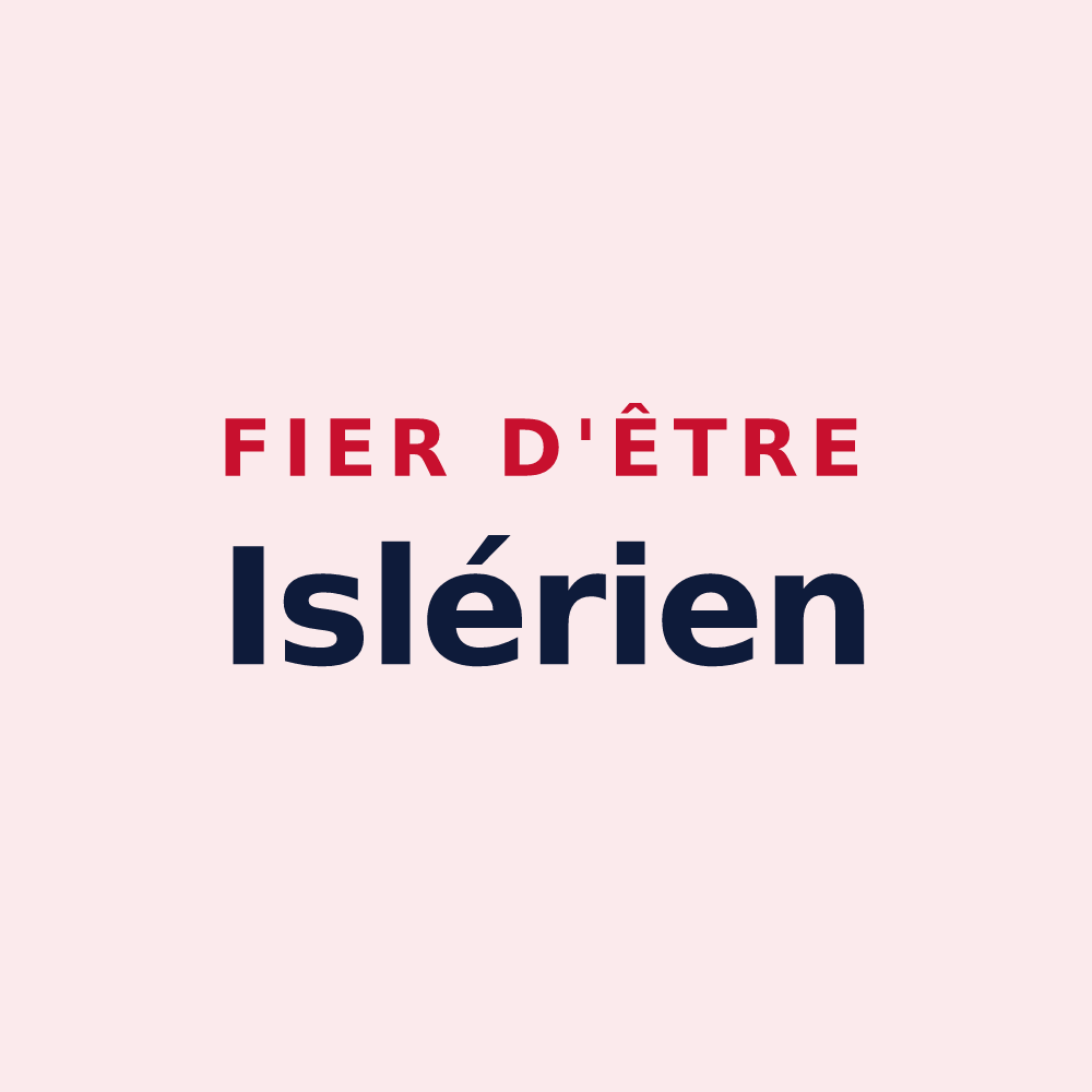 Magnet « Fier d'être Islérien » — design pour Illiers-Combray