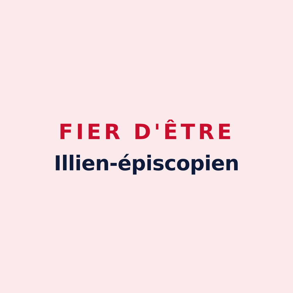 Magnet « Fier d'être Illien-épiscopien » — design pour Illiers-l'Évêque