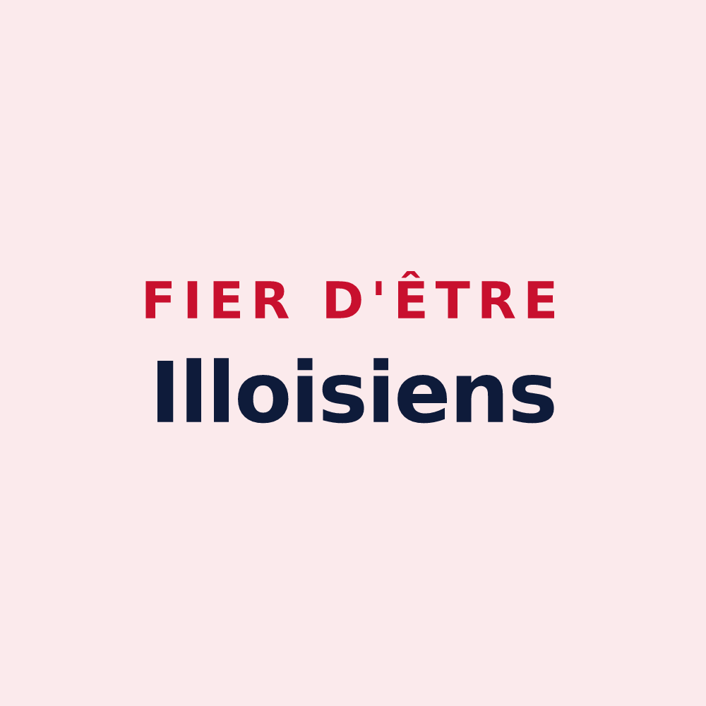 Magnet « Fier d'être Illoisiens » — design pour Illois
