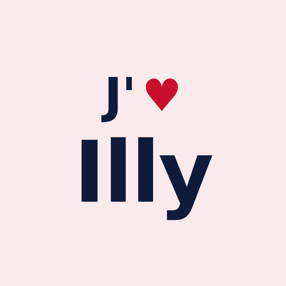 Magnet personnalisé Illy — design J'aime Illy