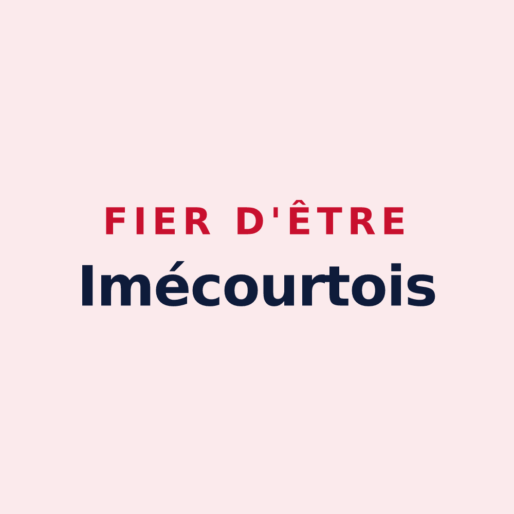 Magnet « Fier d'être Imécourtois » — design pour Imécourt