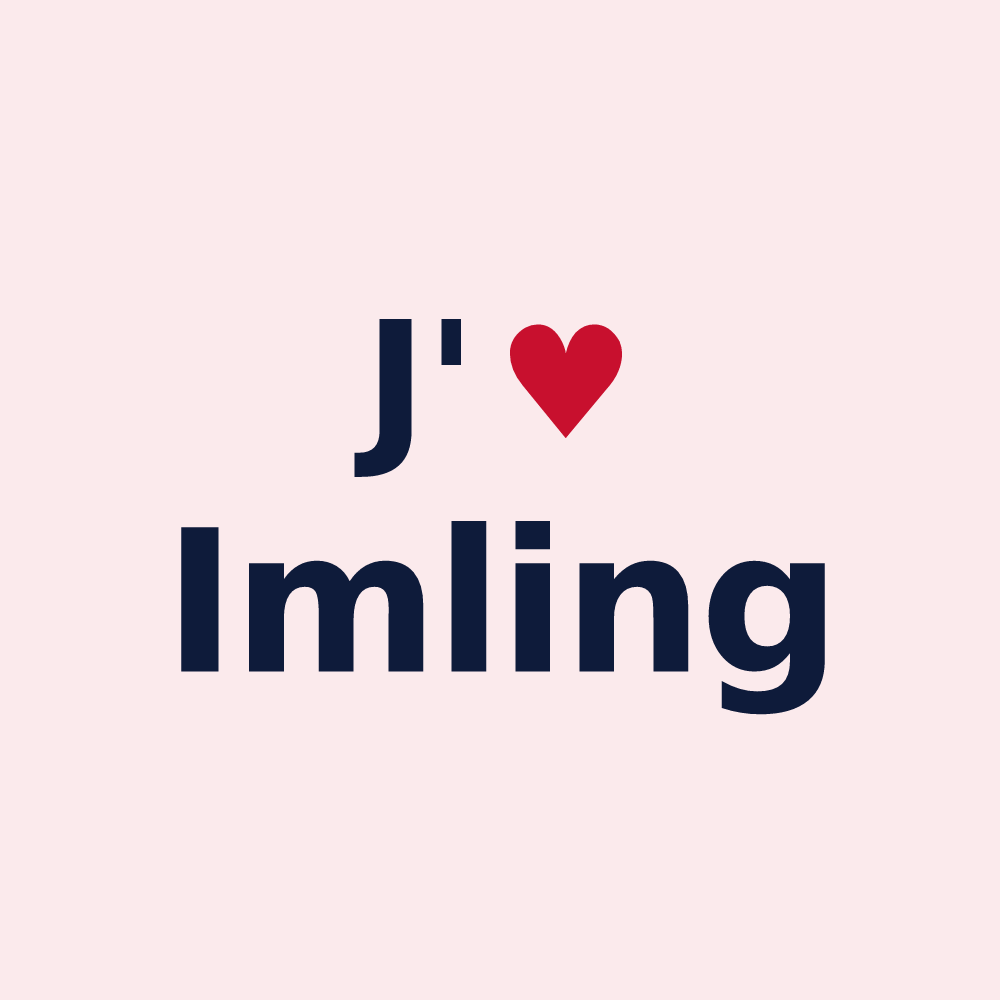 Magnet personnalisé Imling — design J'aime Imling