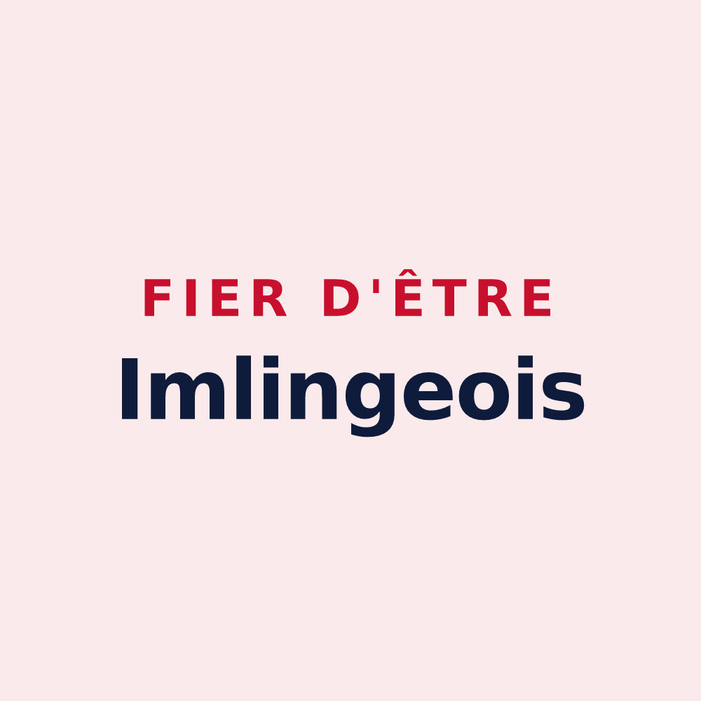 Magnet « Fier d'être Imlingeois » — design pour Imling
