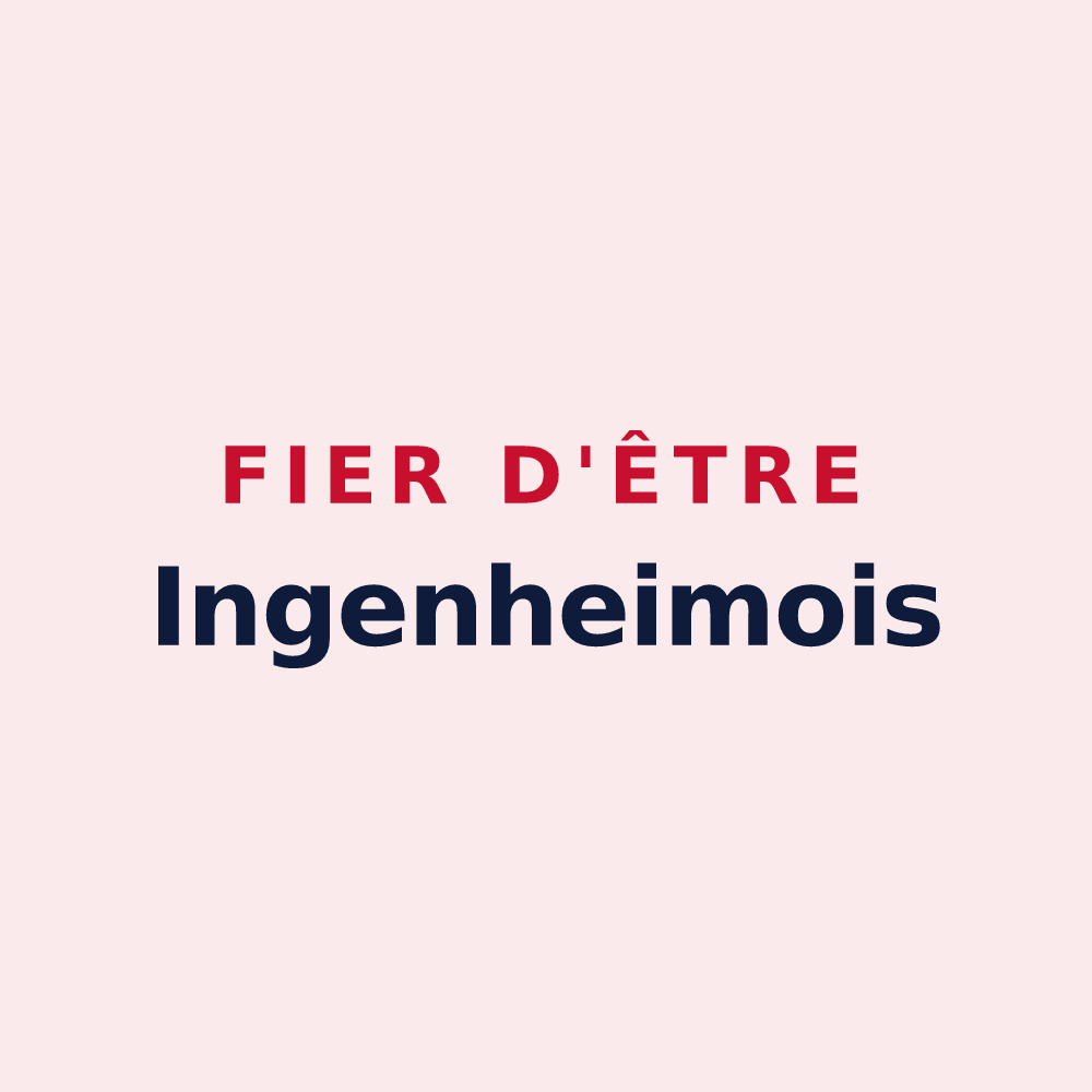 Magnet « Fier d'être Ingenheimois » — design pour Ingenheim