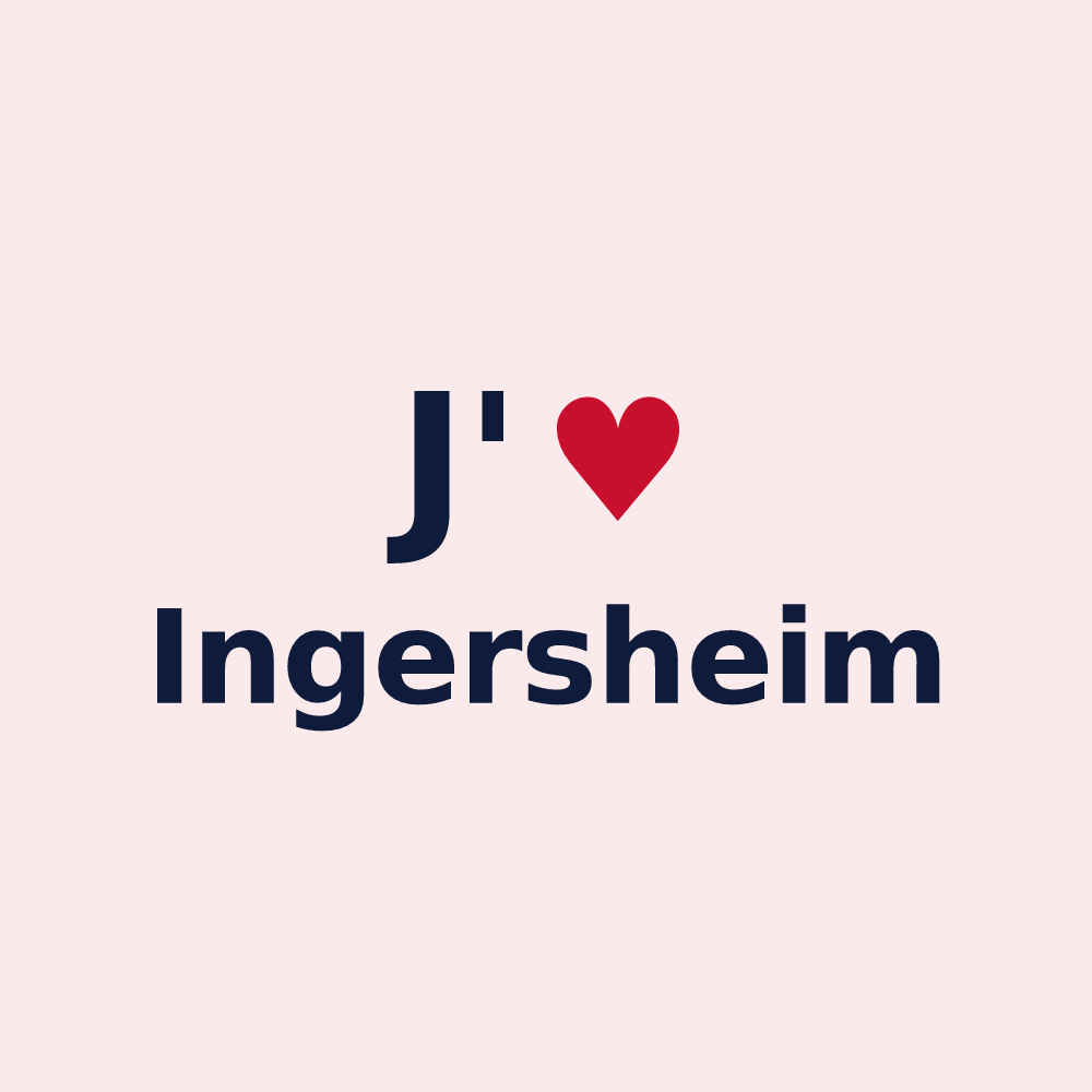 Magnet personnalisé Ingersheim — design J'aime Ingersheim